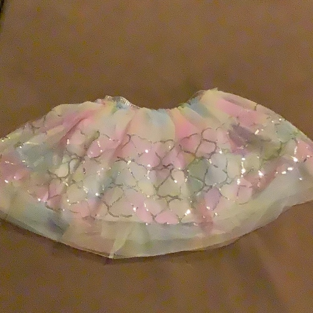 Tulle Skirt Sequin Hearts
